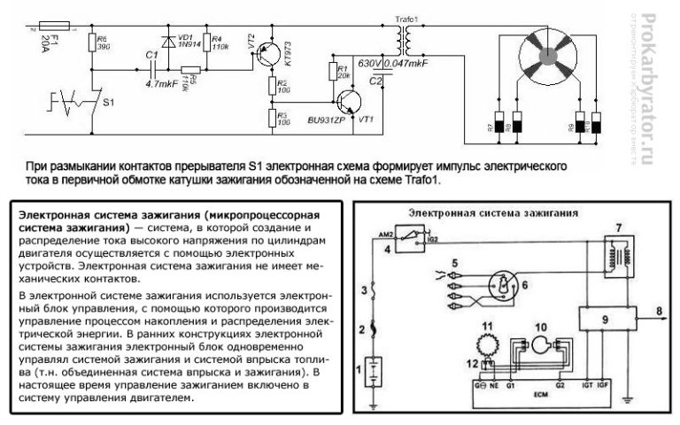 Порядок зажигания 417 двигателя