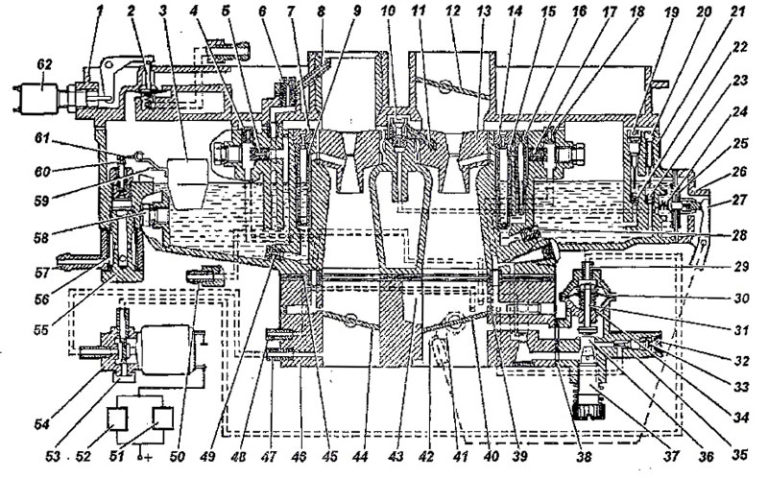 Схема подключения карбюратора к 151