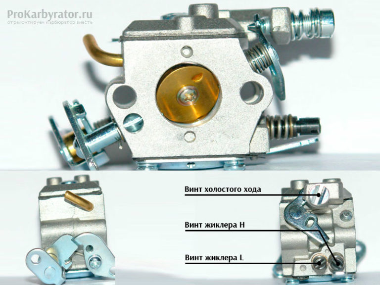 Регулировка жиклеров карбюратора бензопилы