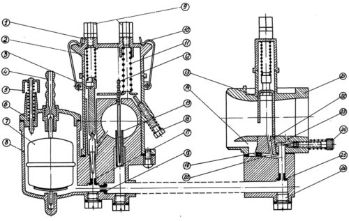 Размеры карбюратора к 36