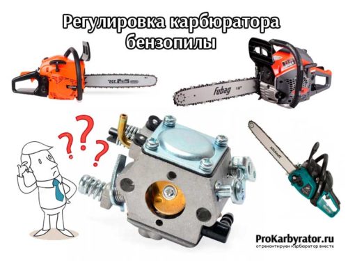 Регулировка карбюратора бензопилы pit