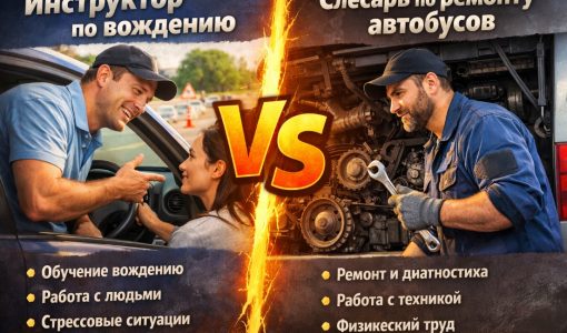 Инструктор по вождению или слесарь по ремонту автобусов: какую профессию выбрать, чтобы не пожалеть